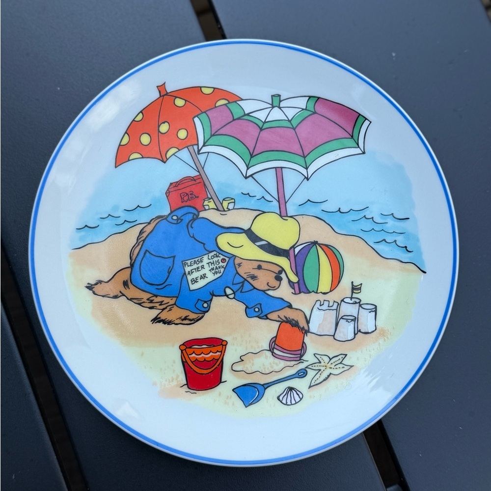 SCHMID Paddington Bear Plate 1981 Sandcastles